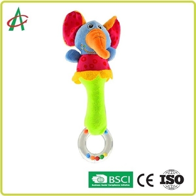 Pp-Katoenen LDPE Teether van Shaker Baby Plush Rattle Veilige Zachte Stof