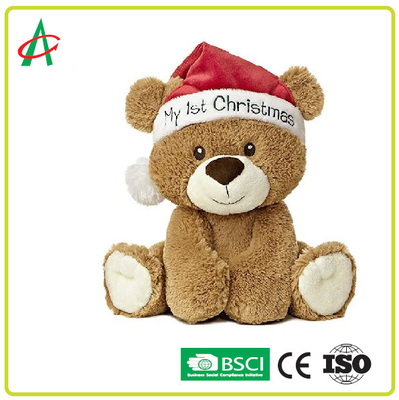 Mooie 1st Kerstmis van Teddy Bear Xmas Gift Plush Toy Stuffed Animal My past aan