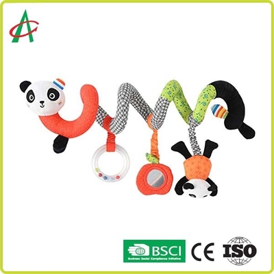 BSCI-Aangepaste de Spiegels van Babypanda plush spiral toy with