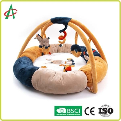 Het AZO Vrije van de de Babygymnastiek van de boastof Speelgoed van het Spelmat with mini plush animal