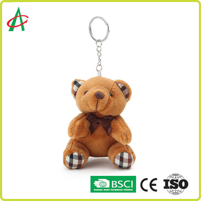 Pp Katoen Gevuld Gediplomeerd Mini Stuffed Bear Keychain BSCI