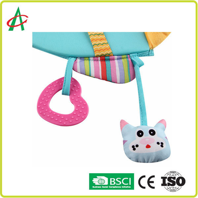 BSCI-Plucheboeken voor Babys 23.5x35cm Vissenvorm met Spiegel