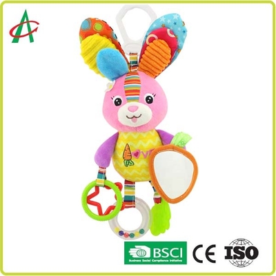 Geel Duck Baby Plush Rattle 8x25cm voor Meisjes en Jongens