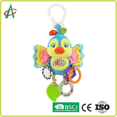 Geel Duck Baby Plush Rattle 8x25cm voor Meisjes en Jongens