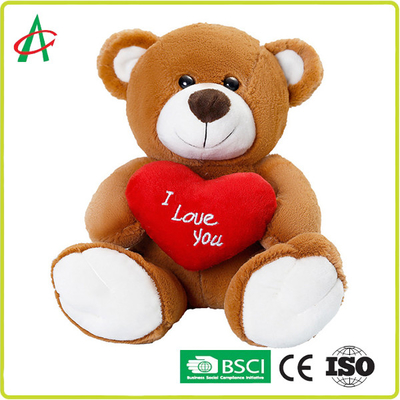 Angelber 33cm Teddy Bear Hugging een Hart Super Zacht Veilig Materiaal 100