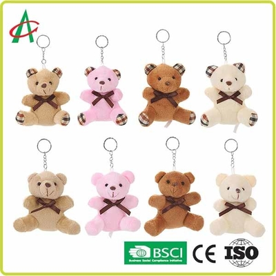 8cm de Sleutelringsbsci certificaat van Plucheteddy bear handcraft with metal