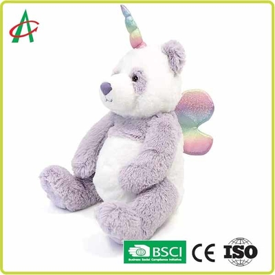 9“ Snoezig Panda Unicorn Stuffed Animal met vleugelsen71 Norm