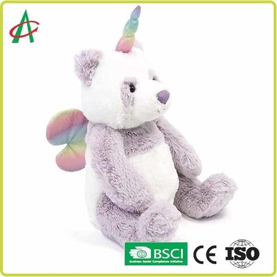 9“ Snoezig Panda Unicorn Stuffed Animal met vleugelsen71 Norm