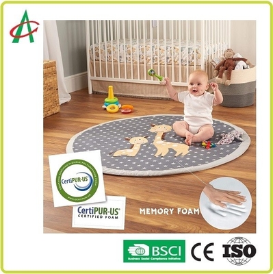 Spel Mat Super Soft Textured Fabrics van de Misstap niet EN71 het Wasbare Baby