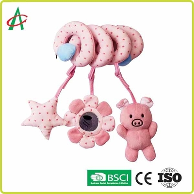 Pasgeboren 20cm Spiraalvormige Kinderwagen Piepend Toy With Rattle And BB
