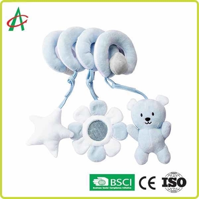 Pasgeboren 20cm Spiraalvormige Kinderwagen Piepend Toy With Rattle And BB
