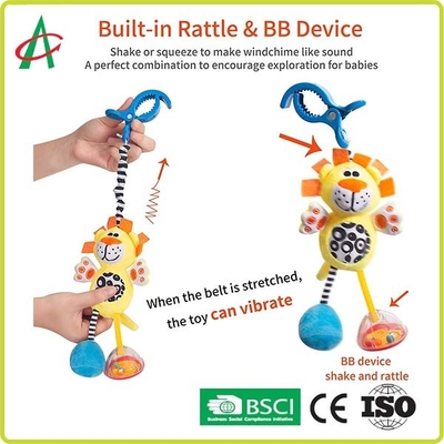 BSCI-Kinderwagenrammelaar Toy For Baby 27cmx12cm 3-24 oude maandenjaren