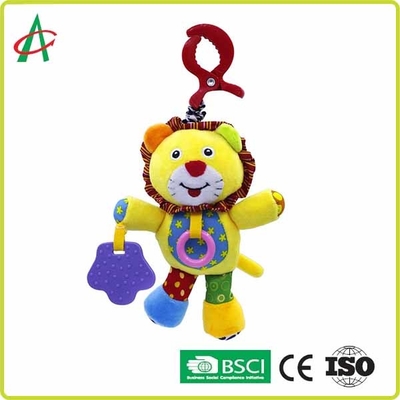 Leeuw 15cm de Rammelaar van de Babypluche met het Kauwen Teethers