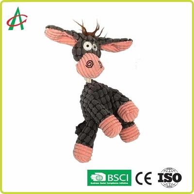 Duurzaam Huisdier Interactief Piepend Toy Donkey Plush Pet Toys voor Puppy en Middelgrote Honden