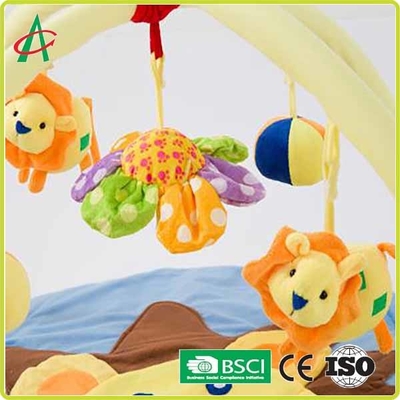 De wasbare Ronde Mat van de Babymat newborn tummy time gym van de Leeuwenpluche
