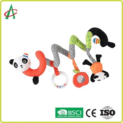 BSCI-Aangepaste de Spiegels van Babypanda plush spiral toy with