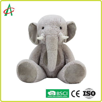30cm Grey Cuddly Stuffed Elephant Plush Stuk speelgoed Aanvaardbaar OEM