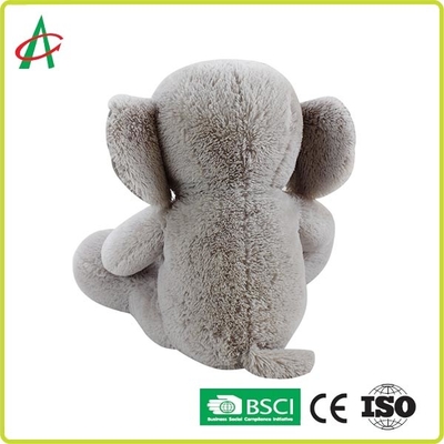 30cm Grey Cuddly Stuffed Elephant Plush Stuk speelgoed Aanvaardbaar OEM