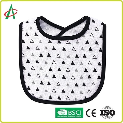 100% de gekamde Katoenen Absorberende Unisex-Baby kwijlt Slabben met Regelbare Breuk