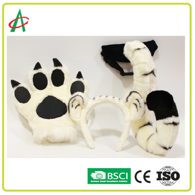 BSCI BPA Vrij Tiger Tail, Poten en het Hairband Gevulde Stuk speelgoed van de Dierenpluche