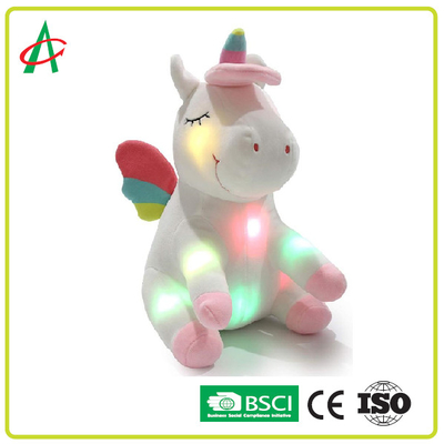 Muziek & Licht op de Dierlijke Gift van Unicorn Soft Plush Toy Stuffed
