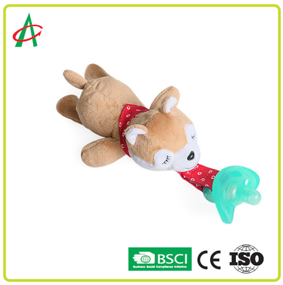 Het wasbare Certificaat van Toy Pacifier Clip CE/BSCI van de Fopspeenpluche