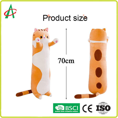 OEM ODM de Pluchebeeldverhaal Cat Pillow 70cm van de Huisdecoratie