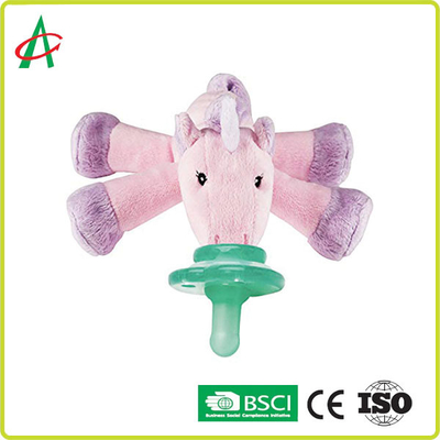 7 &quot; x 6“ Leuk Unicorn Stuffed Animal With Pacifier