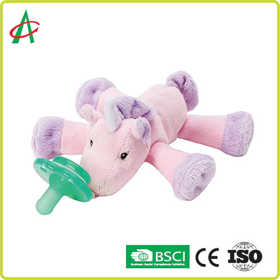 7 &quot; x 6“ Leuk Unicorn Stuffed Animal With Pacifier
