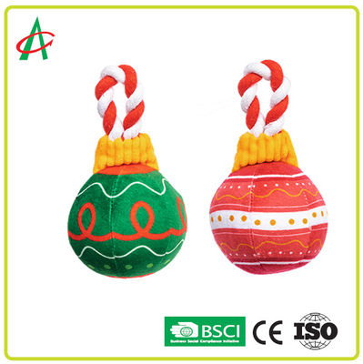 Het wasbare Kerstmishuisdier kauwt Toy With Squeaker Machine